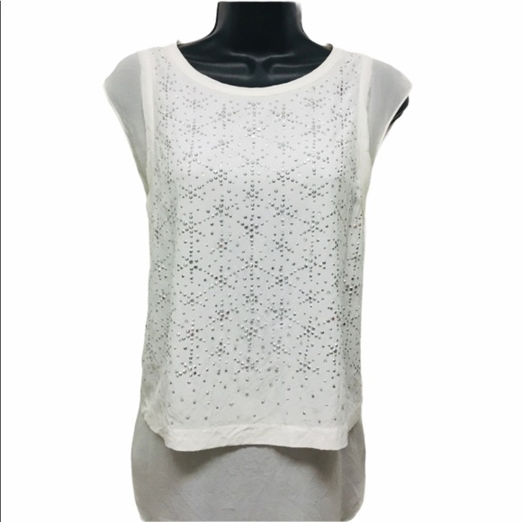 REBECCA Taylor Silk Top/ Size 10 - Picture 1 of 7